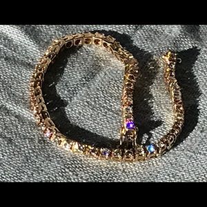 Gorgeous Solid 14k Gold Diamond Bracelet